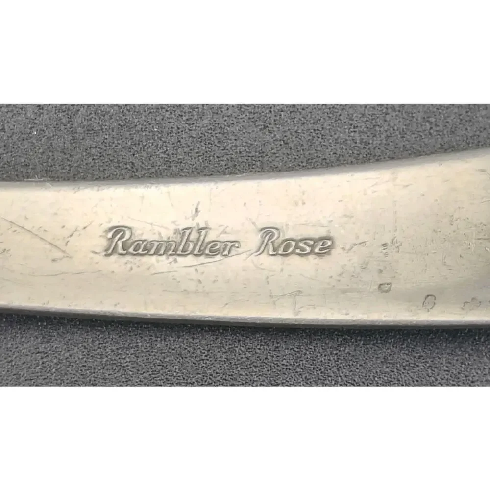 Towle Rambler Rose Sterling Silver Gravy Ladle 6-7/8